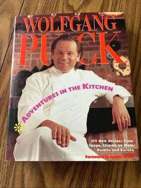 Wolfgang Puck: Adventures in the Kitchen 1st Edition signed Cookbook